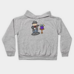 Cartoon boy magic trick Kids Hoodie